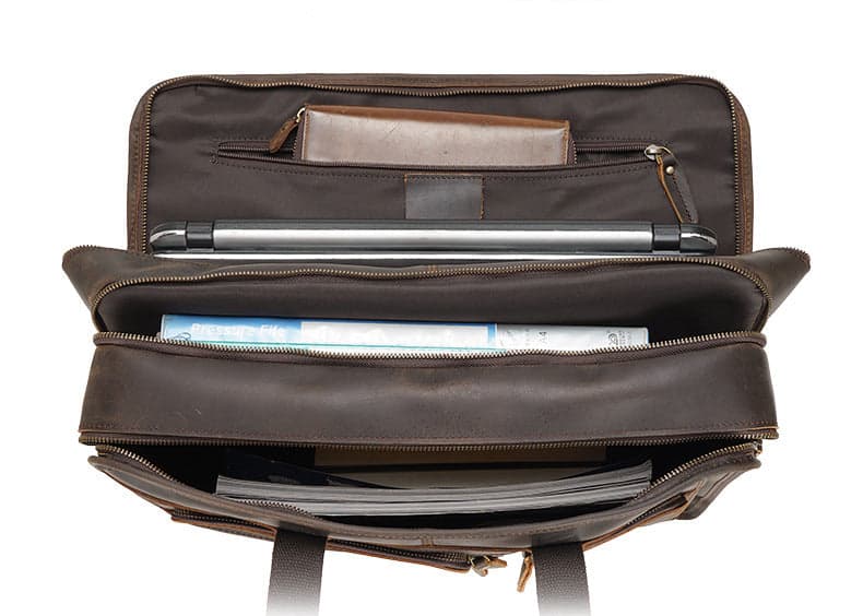 The Hamster Pro 20L Genuine Leather Laptop Briefcase, 17", photo 4