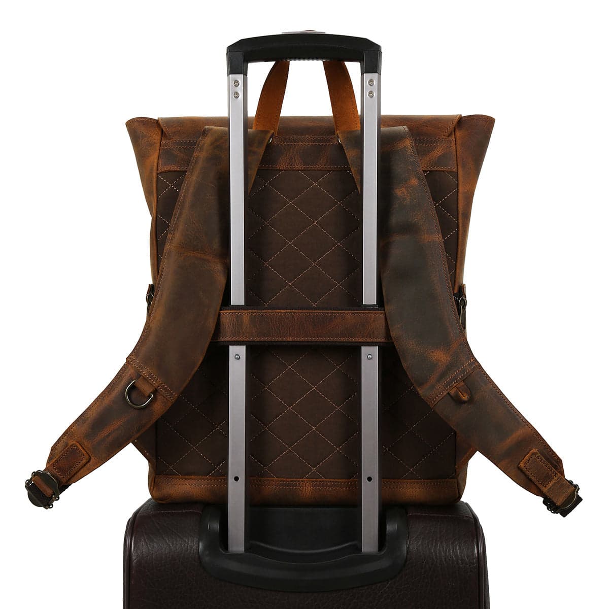 Superchargd Prime Crazy Horse Leather Laptop Backpack, photo 9