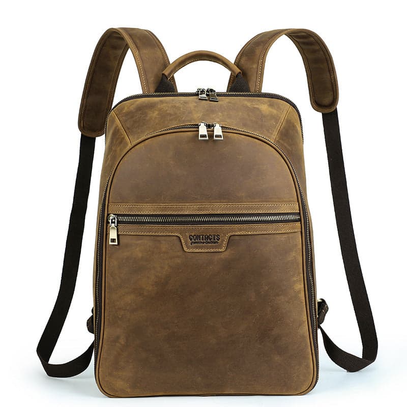 Typhos Elite 16L Vintage Leather Laptop Backpack