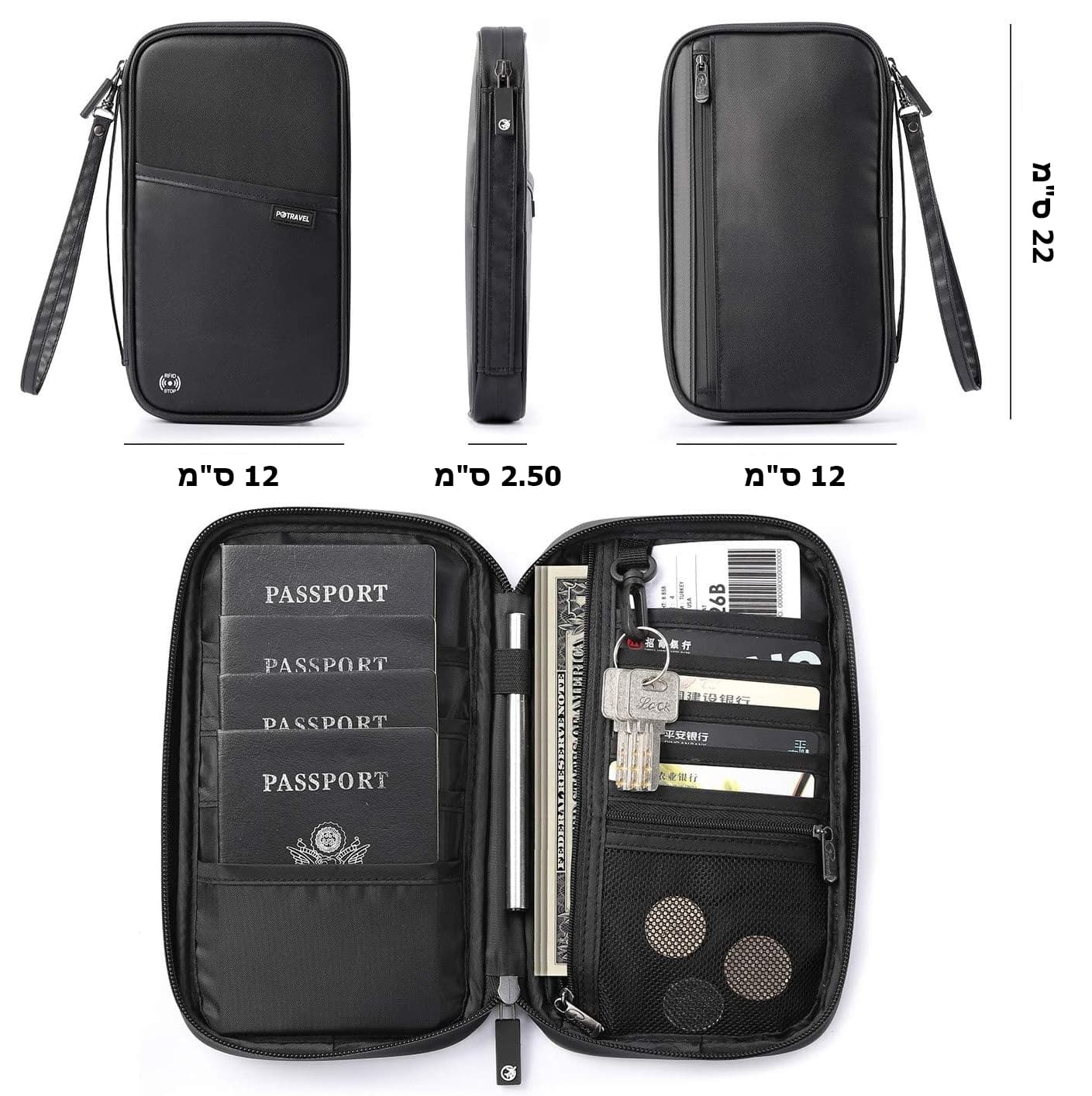Luthion™ Prestige RFID Travel Organizer, photo 16