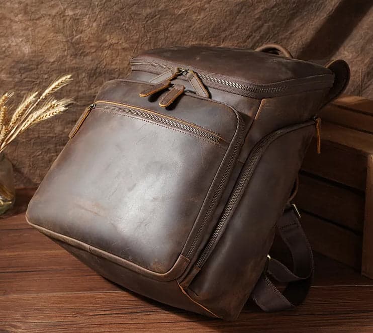 The Dark™ VXR Genuine Leather Anti-Theft Laptop Backpack, photo 7