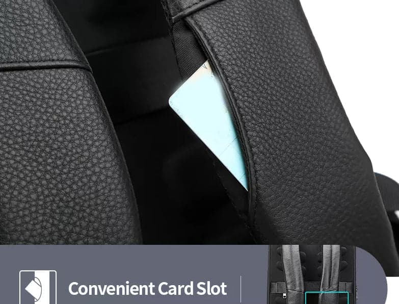 The Company™ Genuine Leather Laptop Backpack with USB Port, photo 8