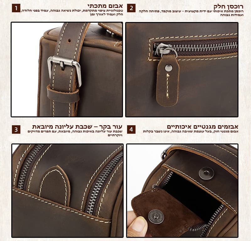 The Elvionox™ ProX 2L Leather Toiletry Bag, photo 9