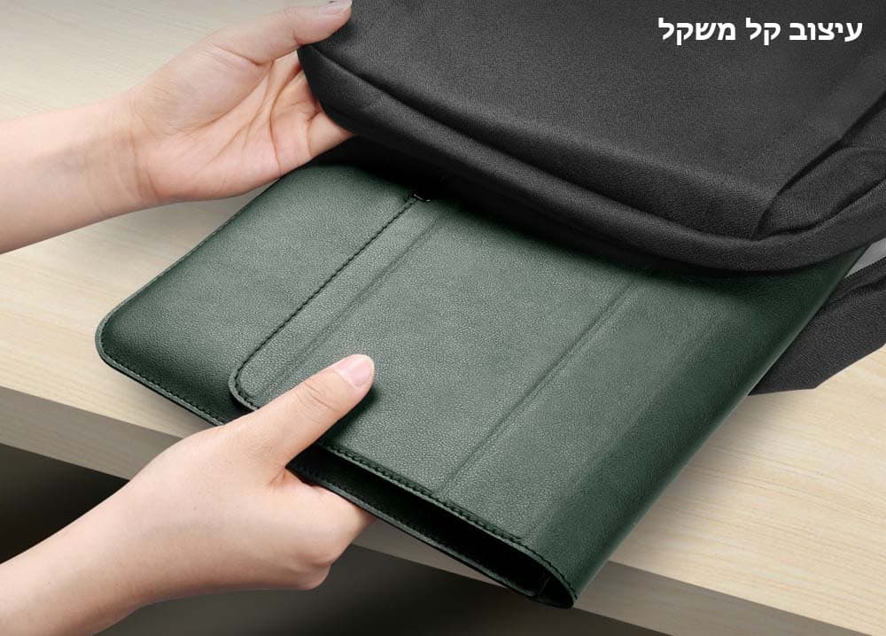 Dynaris™ Prime PU Leather Laptop Sleeve with Stand, photo 4