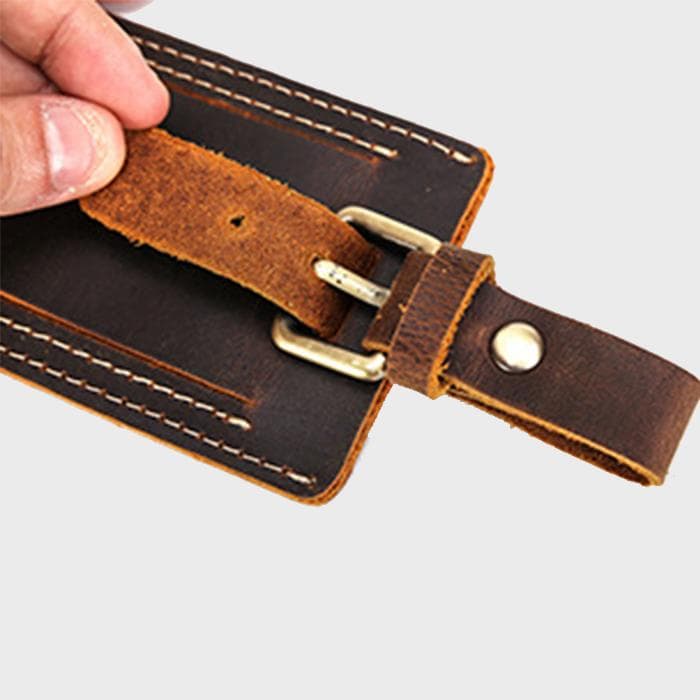 Leather ID Tag Luggage Tag, photo 7