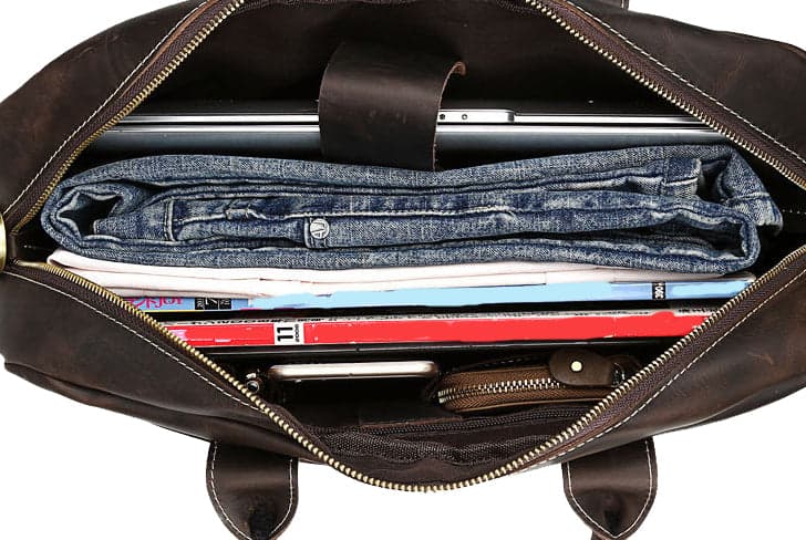 The Mike Pro 20L Genuine Leather Laptop Briefcase, photo 6