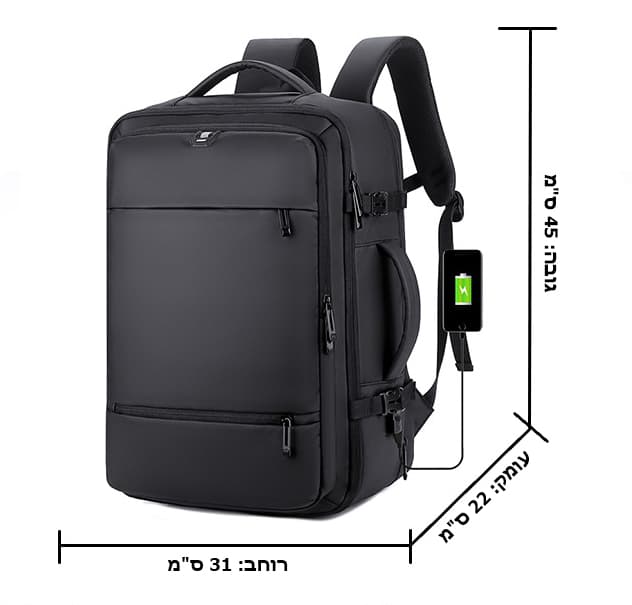 JetSetter 30L Laptop Backpack with USB Port, photo 2