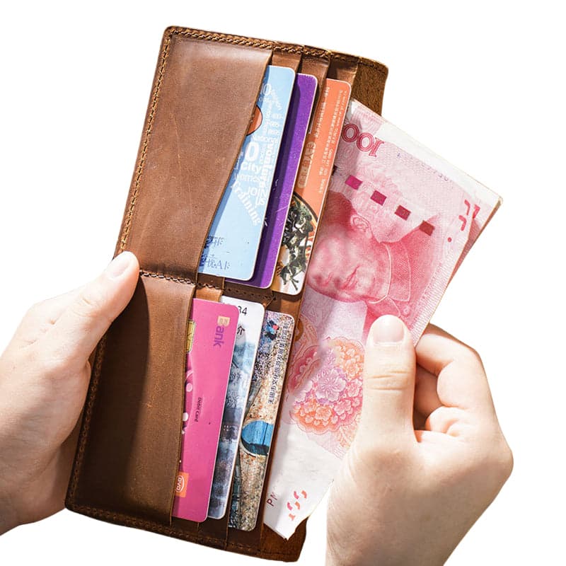 Oryvenis™ Zip-Around Leather Wallet with 8 Card Slots, photo 8