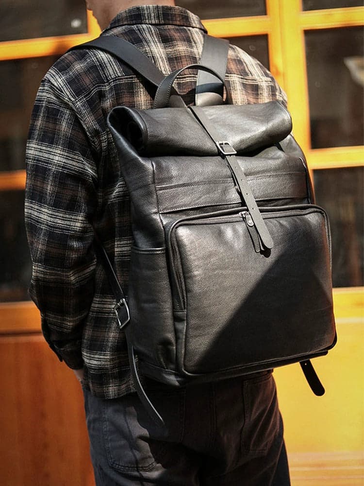 Helionisโข Leather Laptop Backpack, photo 3