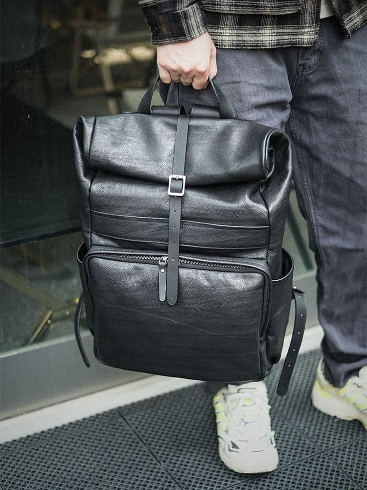 Helionisโข Leather Laptop Backpack, photo 4