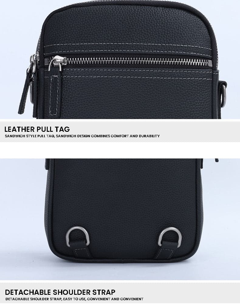 Aerosonic™ Max Water-Resistant Leather Crossbody Bag, photo 2