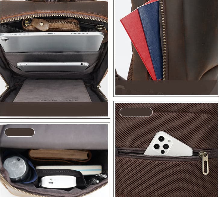 The Anchor™ Pro Crazy Horse Leather Crossbody Bag for 11" Tablets, photo 4