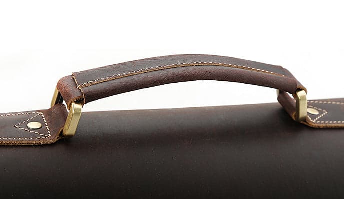 The Badger Pro 20L Crazy Horse Leather Laptop Briefcase, 17", photo 5