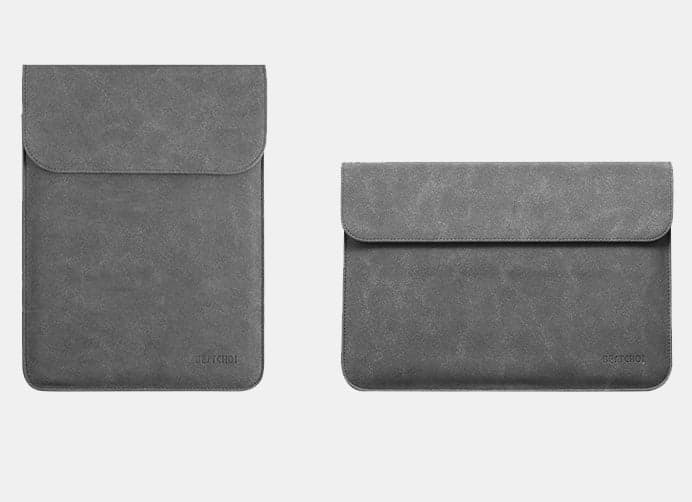 The Bracket Velvet Microfiber Laptop Sleeve with Magnetic Closure, photo 2