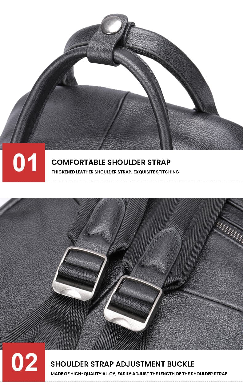 Cruiser Fusion 14" Genuine Leather Laptop Backpack, photo 7