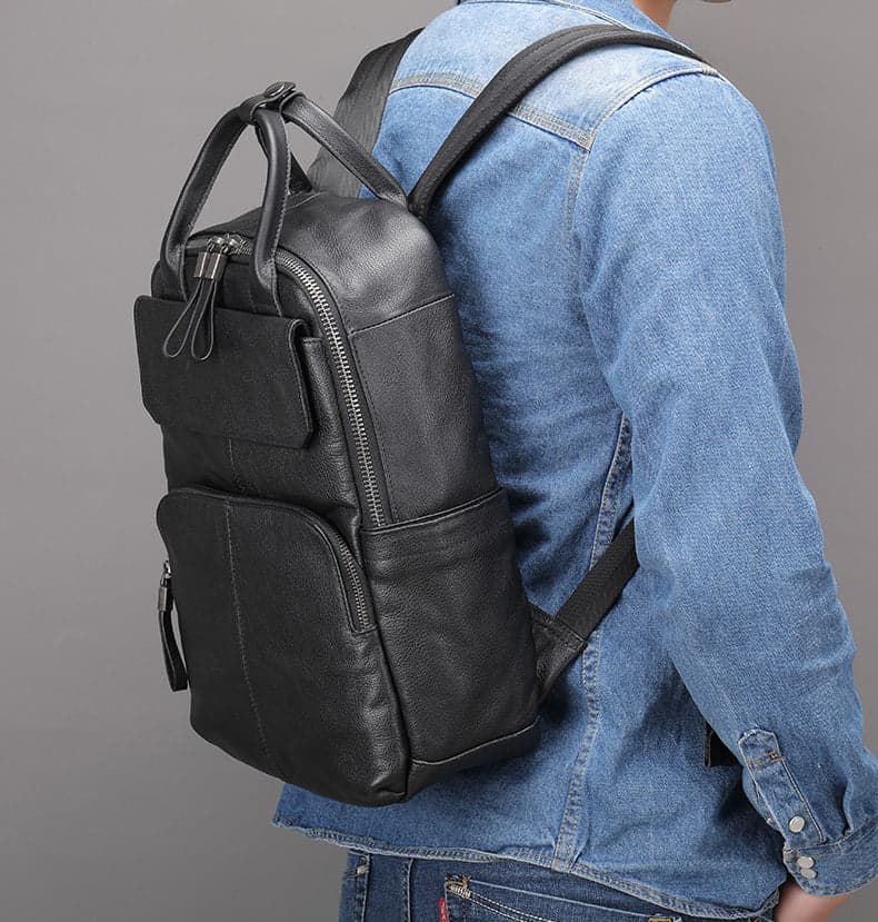 Cruiser Fusion 14" Genuine Leather Laptop Backpack, photo 4