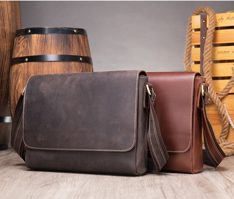Gyroflux™ Xtreme Crazy Horse Leather Shoulder Bag, photo 4