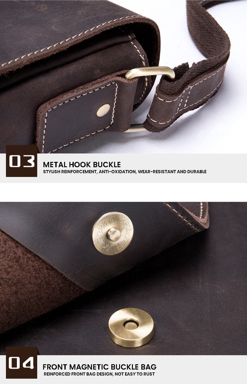 Gyroflux™ Xtreme Crazy Horse Leather Shoulder Bag, photo 3