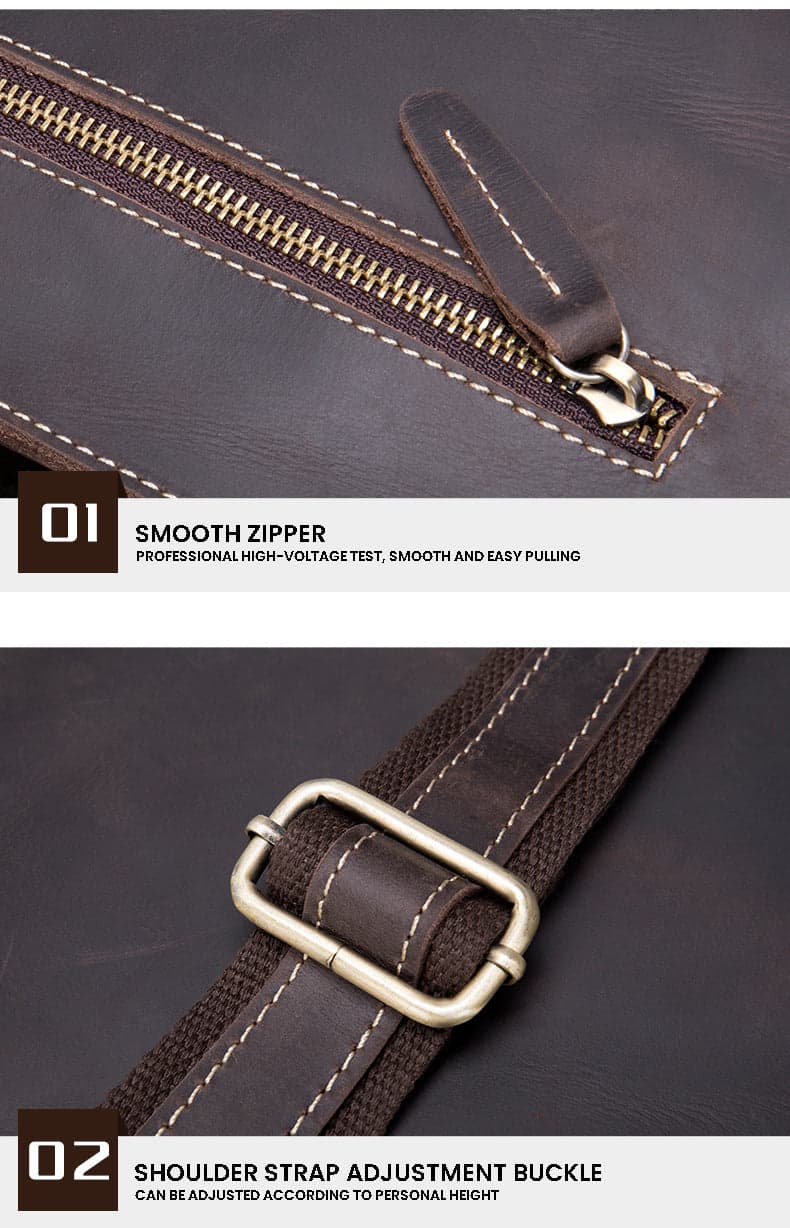 Gyroflux™ Xtreme Crazy Horse Leather Shoulder Bag, photo 2