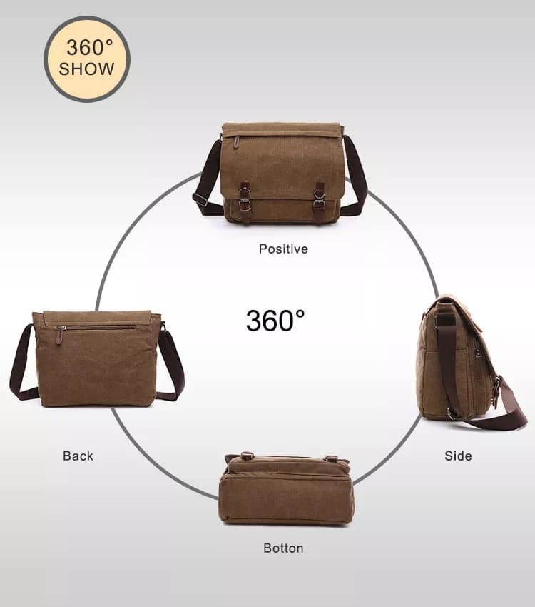 Penephiraโข RETRO Canvas Messenger Bag, photo 4