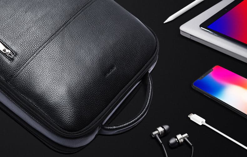 Route Genuine Leather Laptop Backpack with USB Port, photo 2