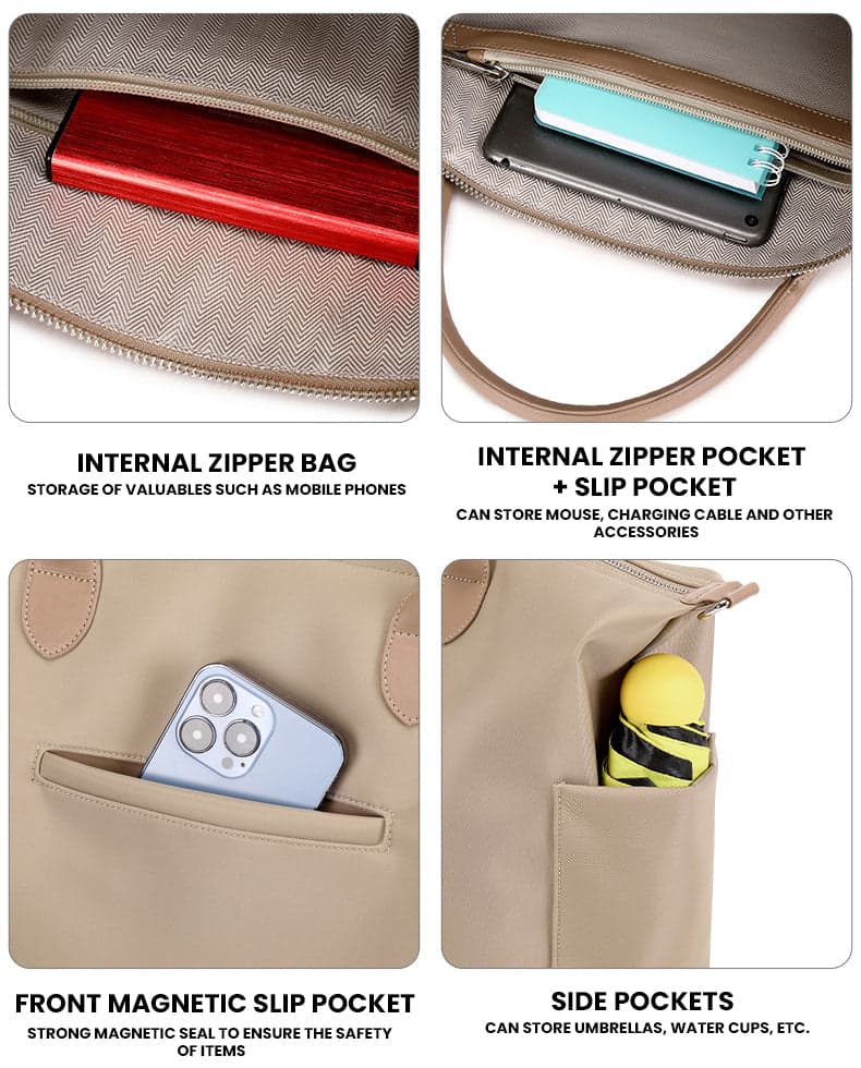 The Solarix™ Platinum Retro Laptop Bag, photo 4