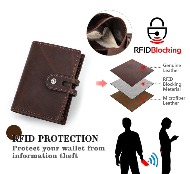 The Uprising™ Leather Wallet with AirTag Slot and RFID Protection, photo 7