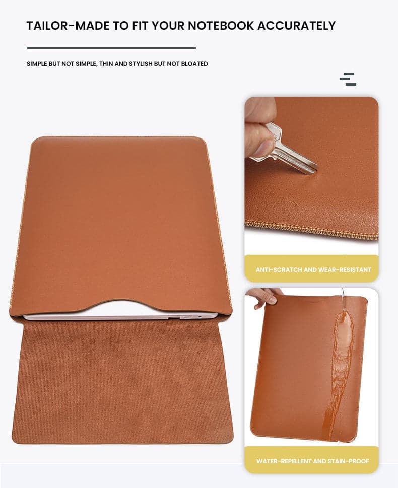 Vagabond Ultra Synthetic Leather Laptop Sleeve for 10 to 16 Inch Laptops, photo 3
