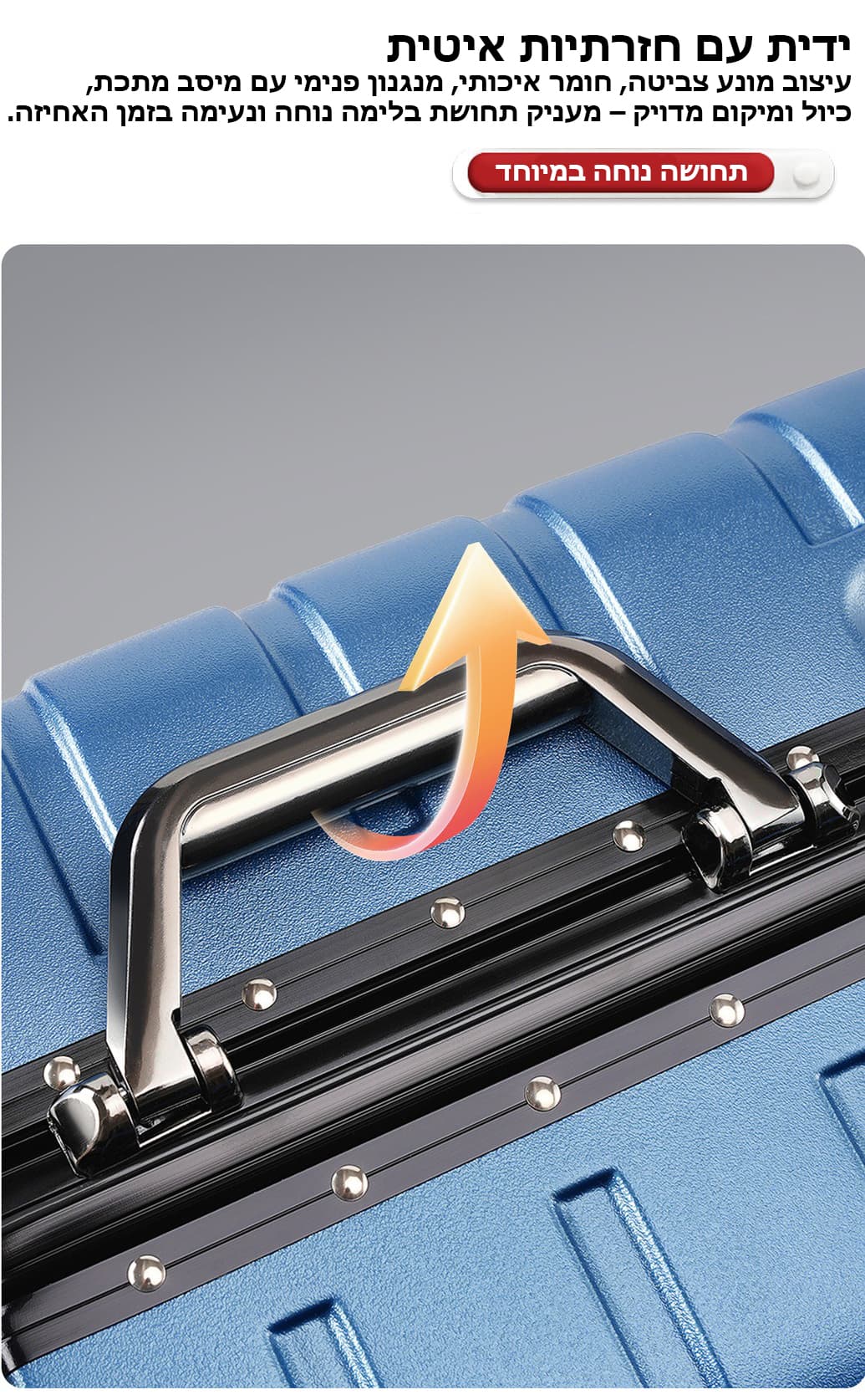 Camel Mountain Draynor™ Luxe Aluminum Frame Suitcase with Cup Holder and USB Port, photo 6