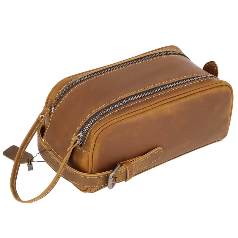 The Elvionox™ ProX 2L Leather Toiletry Bag