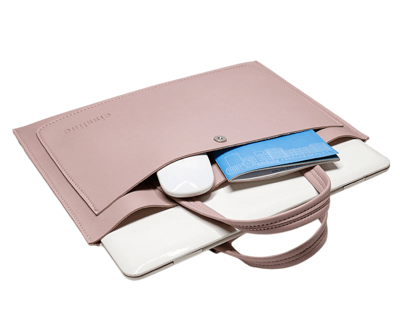 Camel Mountain® Bloom Slim PU Leather Laptop Sleeve, photo 8