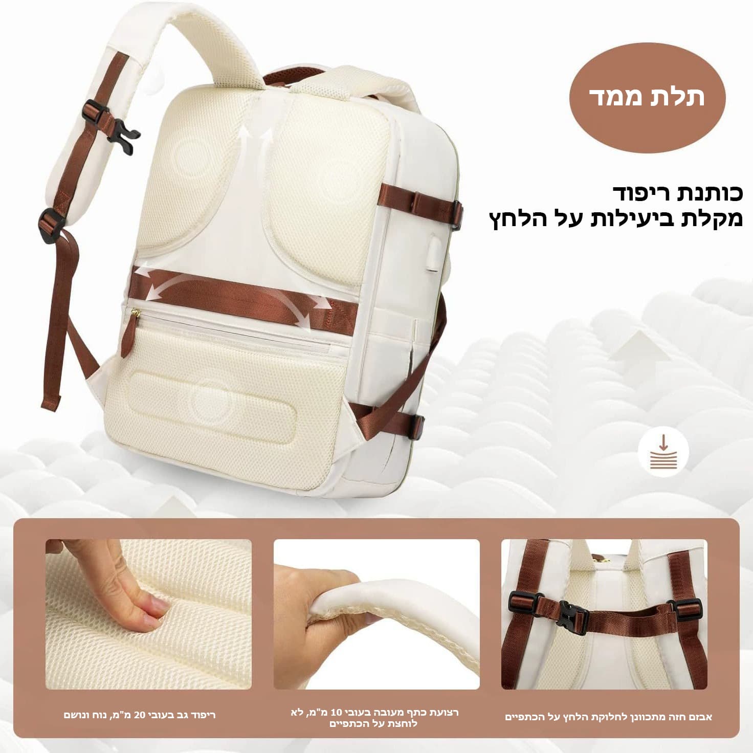 Rylosโข Prime 35L Laptop Backpack with 4 Packing Cubes, photo 5