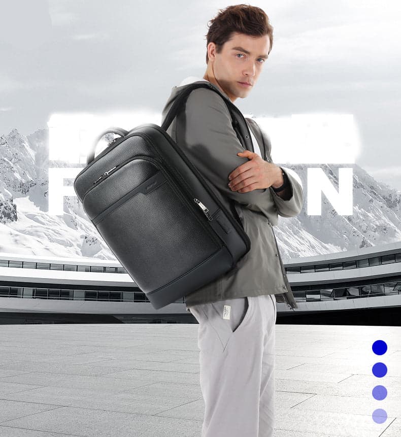 The Avengers™ Pro Leather Laptop Backpack with USB Port, photo 12