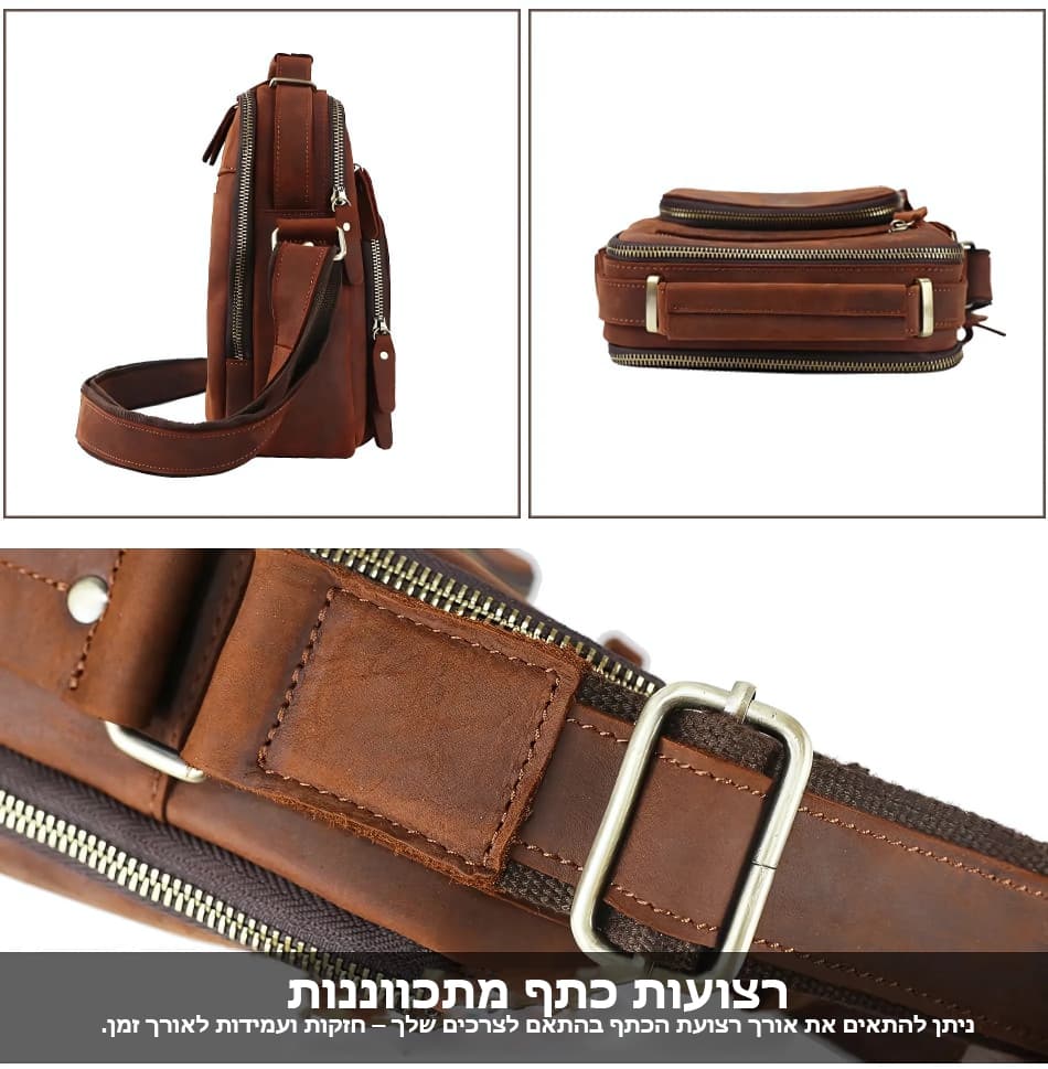 Cop™ Pro Genuine Leather Crossbody Bag for 9.7" iPad, photo 3