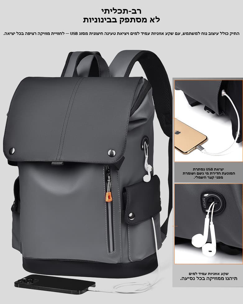 Quantum 21L Laptop Backpack with USB Port, photo 14