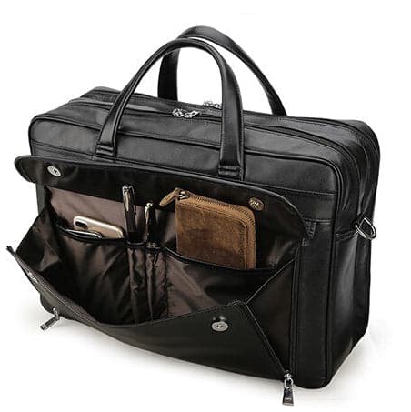 The Johnny Pro Genuine Leather Laptop Briefcase, up to 17", photo 4