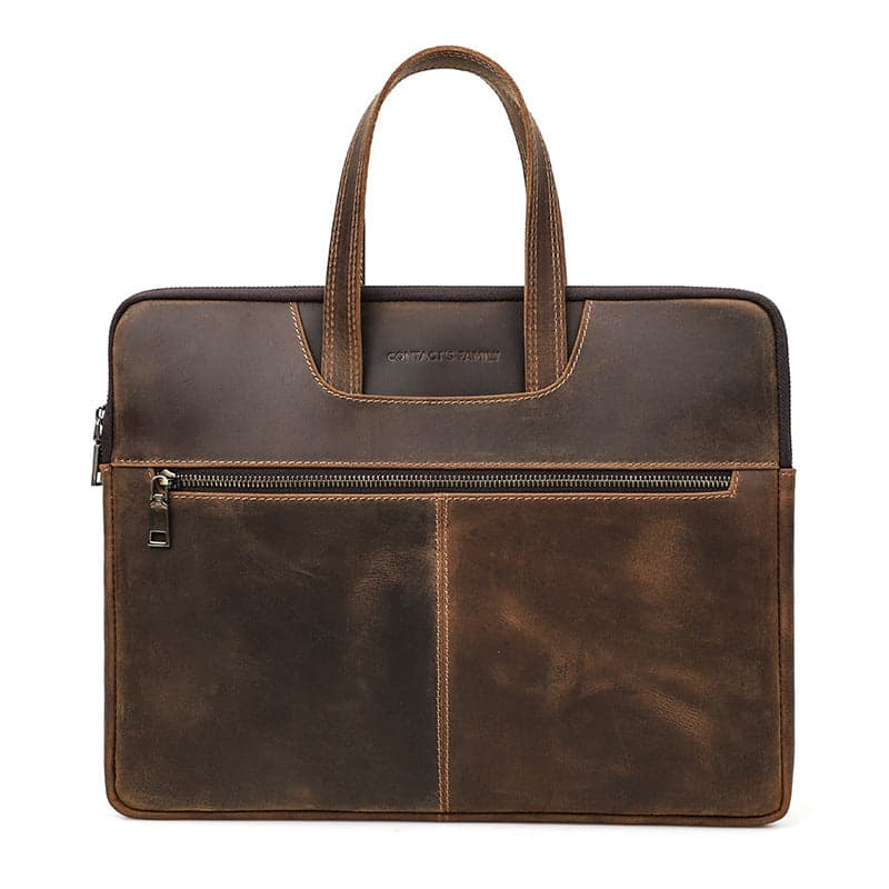Vanillaโข Genuine Leather Laptop Briefcase