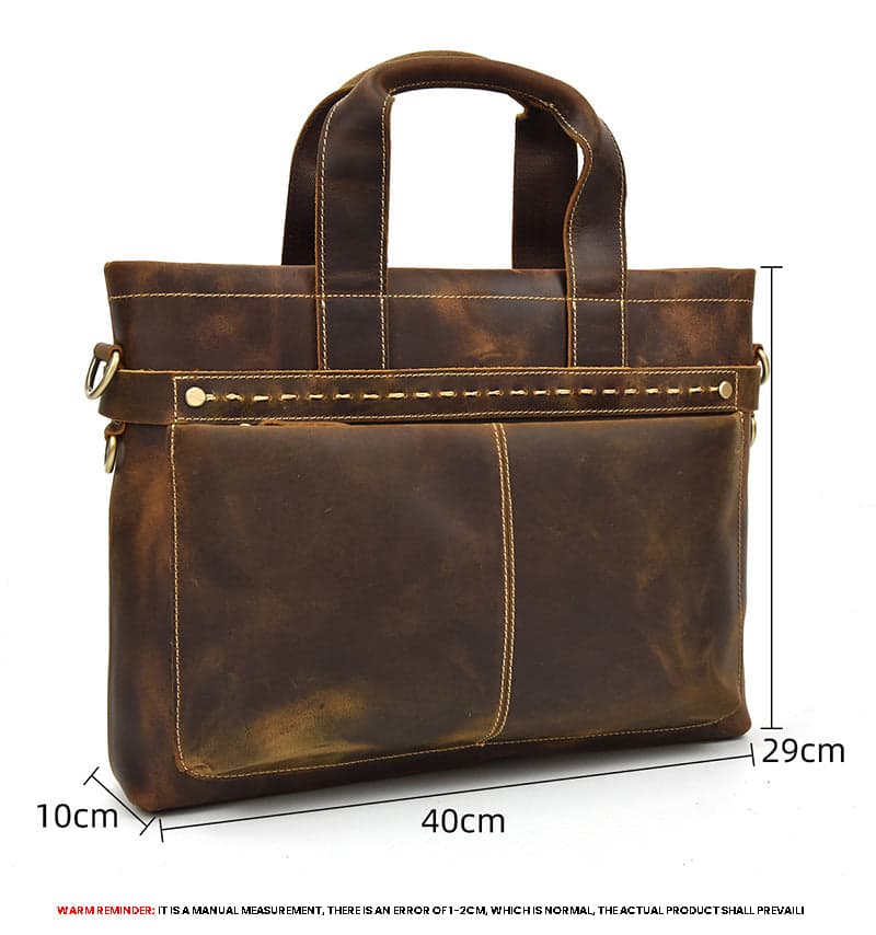The Hyperflux Supreme Genuine Leather Laptop Briefcase for 16 Inch Laptops, photo 7