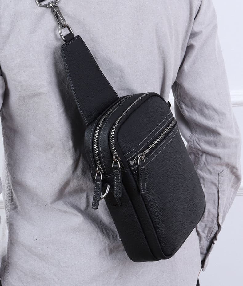 Aerosonic™ Max Water-Resistant Leather Crossbody Bag, photo 11