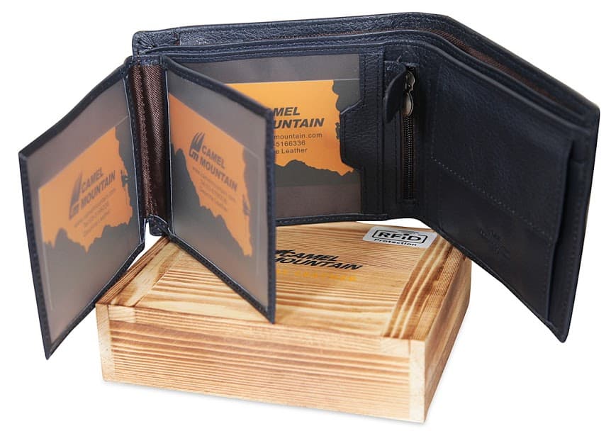 Venezia® Nappa Leather Bifold Wallet with 13 Compartments, photo 6