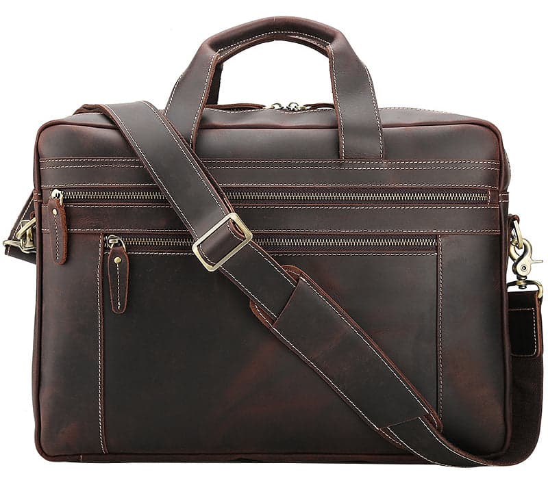 The Honey Pro 20L Genuine Leather Laptop Briefcase, 17"