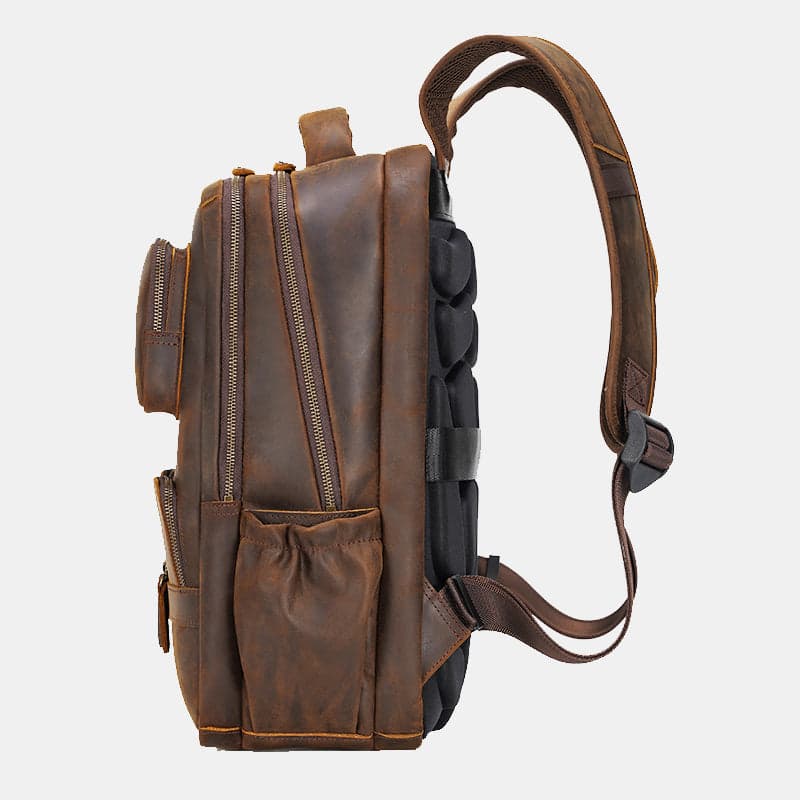 The Cowhideโข Pro Genuine Leather Laptop Backpack with USB Port, photo 4