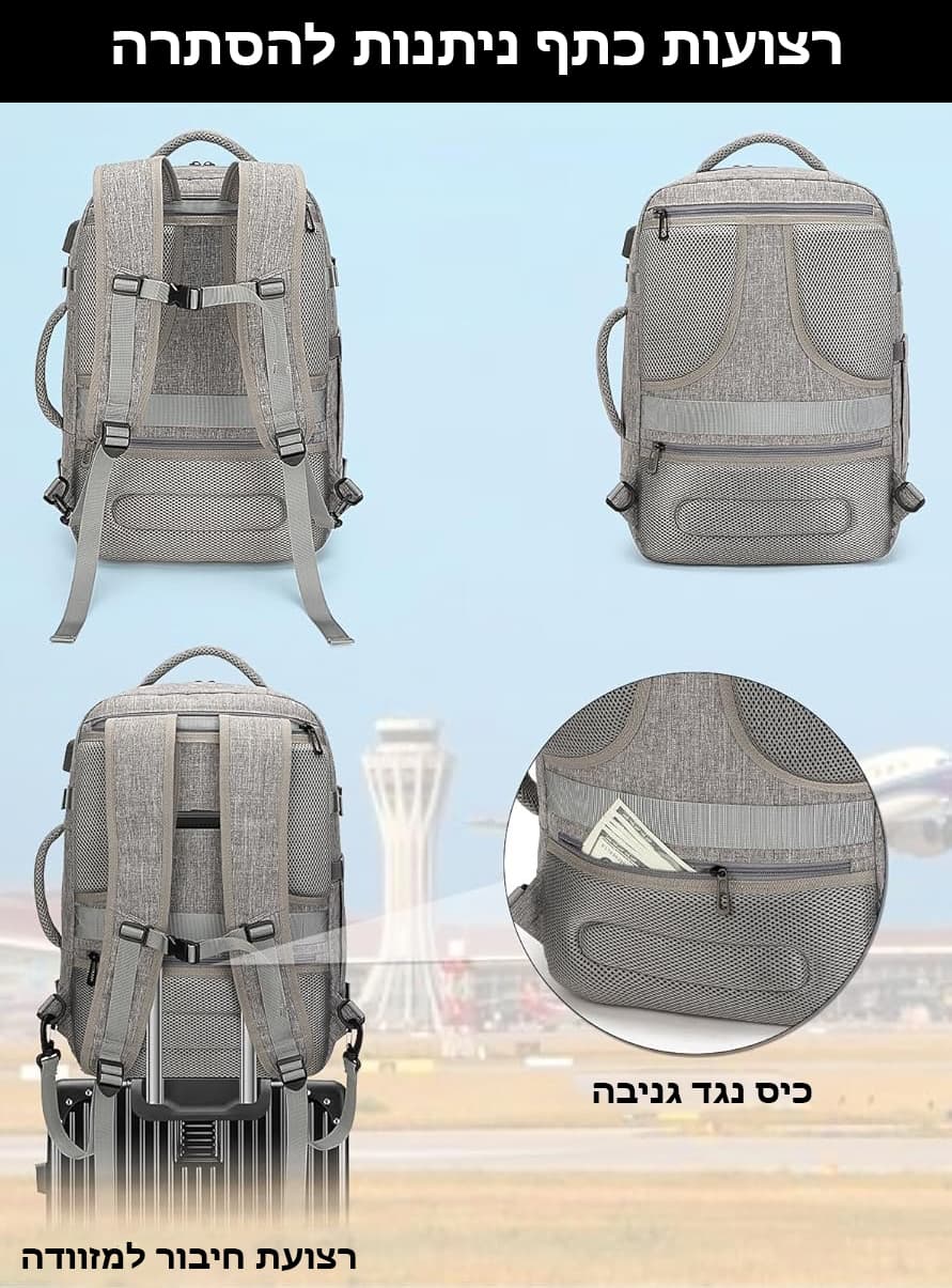 Crylonis™ Max 45L Expandable Laptop Backpack, photo 8