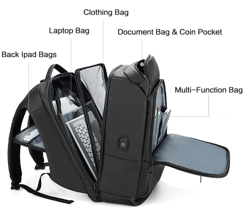 Veloce Quantum 35L Laptop Backpack with USB Port, photo 5