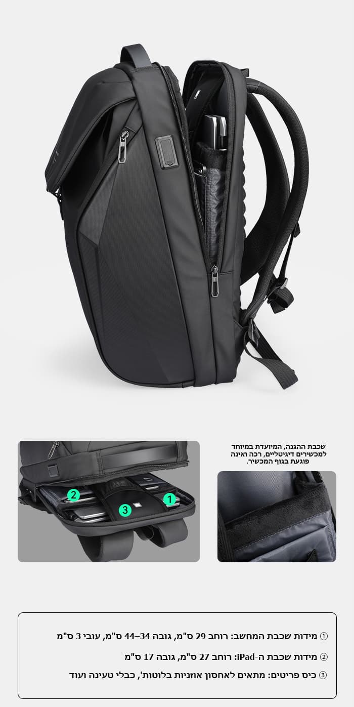 Darnalix Fusion 20L Laptop Backpack with USB Port, photo 8