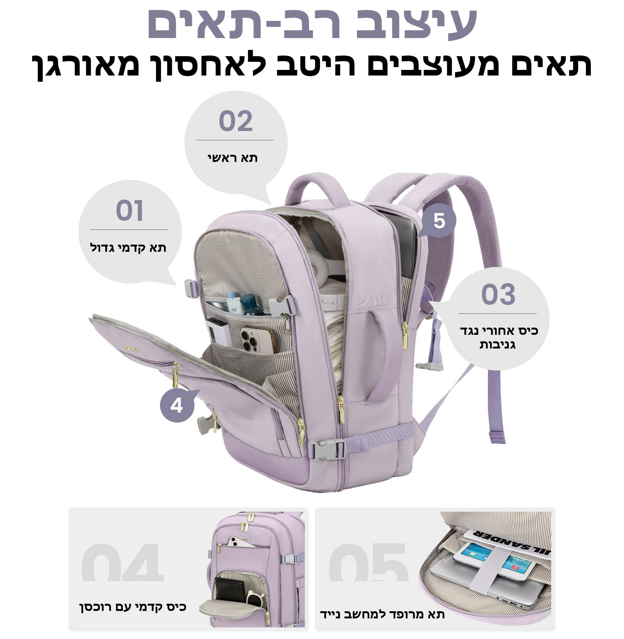 Xyra™ Prestige 40L Laptop Backpack, photo 2