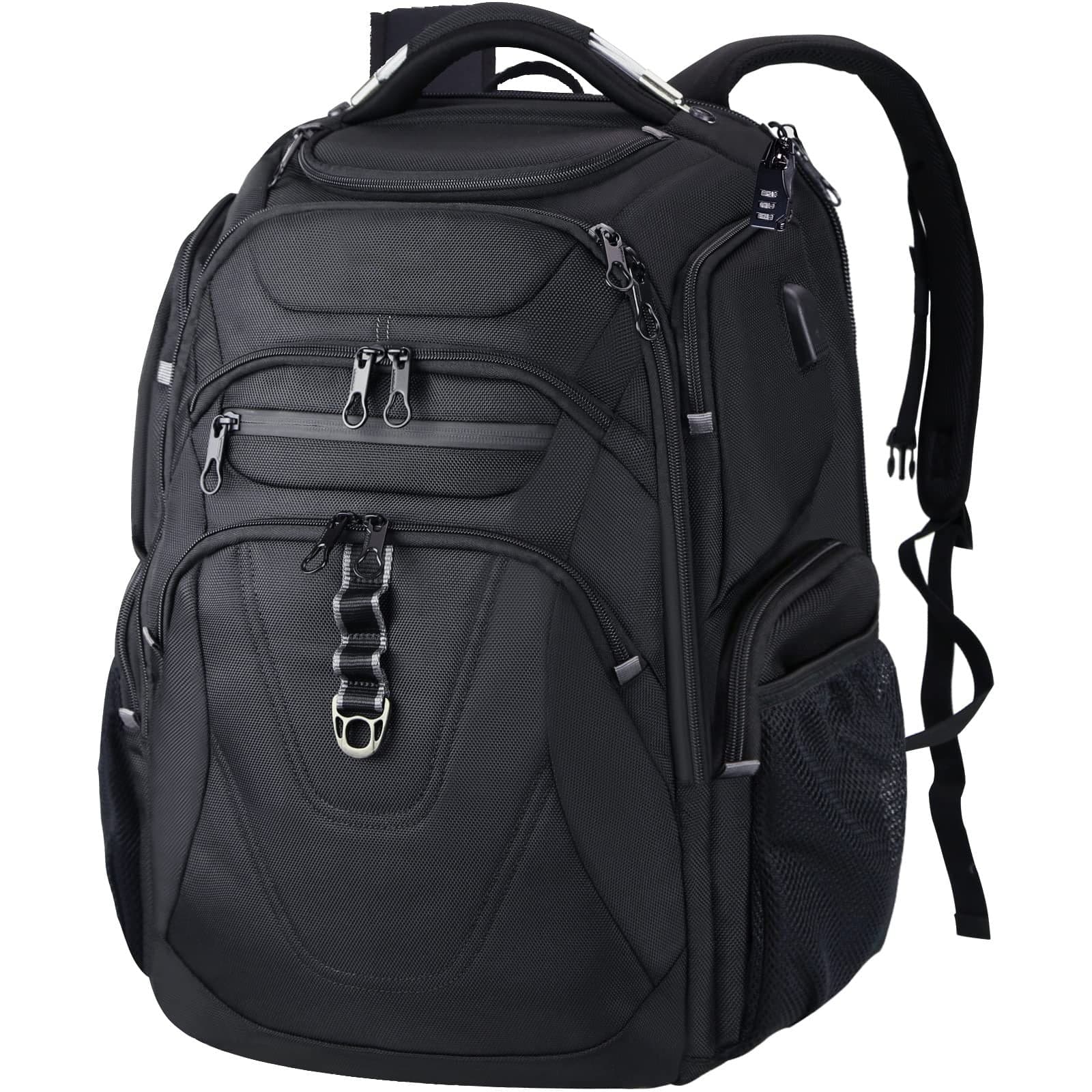 TrailEase Elite Anti-Theft Laptop Backpack with USB Port