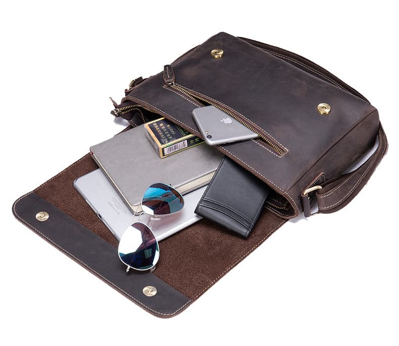 Gyroflux™ Xtreme Crazy Horse Leather Shoulder Bag, photo 20