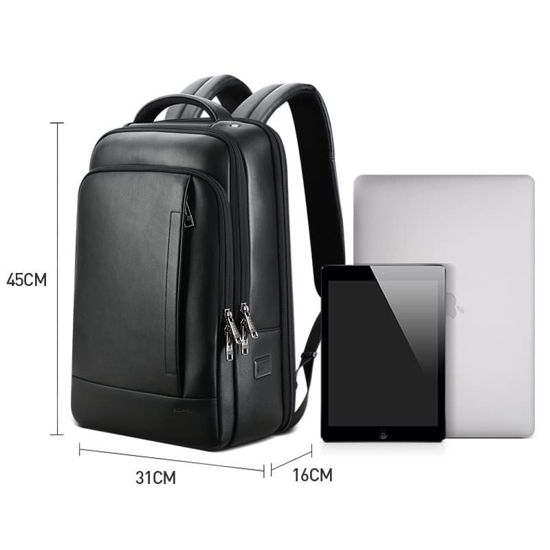 The Mulhens Leather Business Backpack with USB and Type-C, photo 20