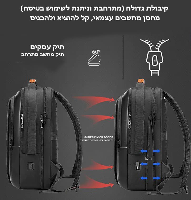 The Noir Edge 20L Laptop Backpack with USB Port, photo 7